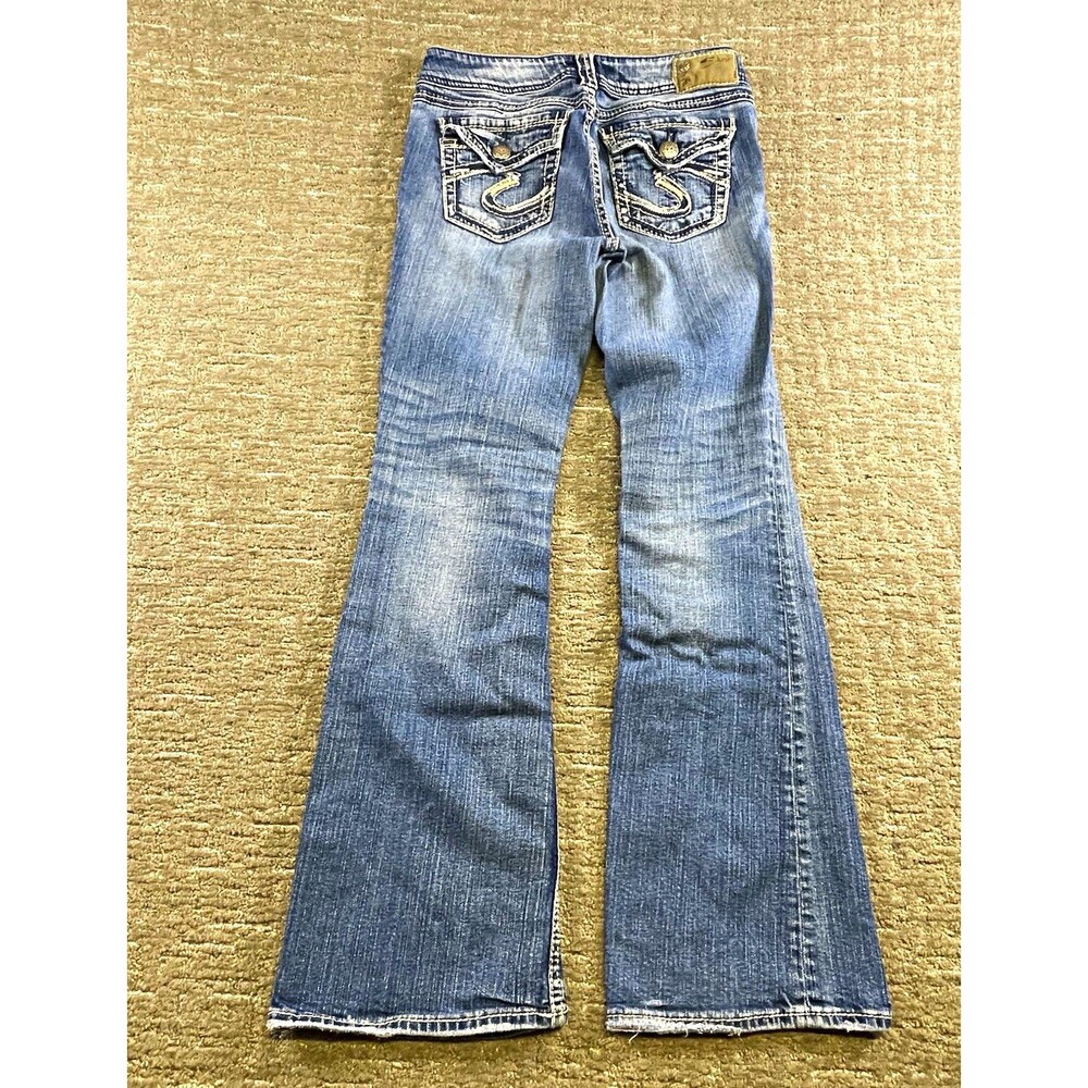 women’s Silver Jeans Co. Suki Surplus bootcut slim fit medium wash w 28 L 32